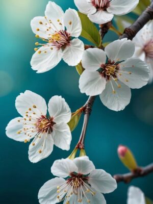 Wiśnia japońska 'Ruby' kwitnące drzewko